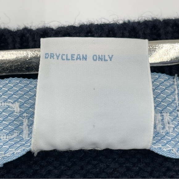 Vintage Ciel Bleu Women’s Large Floral Sweater Vest Buttons Flowers Blue 90s - Picture 8 of 13